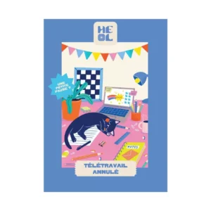 Mini puzzle Télétravail Annulé - Les éditions Heol - 99 pièces